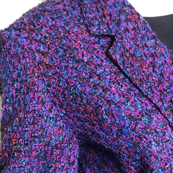 Vintage Retro Multi-Colour Wool Tweed Jacket - Picture 10 of 10